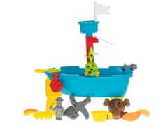 WOWO Pirate Ship Sandbox - Pirate Ship Bathtub Water Table Sandbox - 25 kos.