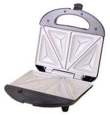 Adler Sandwich Maker Camry Premium CR 3018, 700 W, Črna/Srebrna, za 4 sendviče, enostavno čiščenje, varnostni termostat