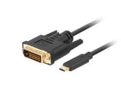 Lanberg lanberg ca-cmdv-10cu-0005-bk video kabelski adapter 0,5 m usb tip-c dvi-d črn