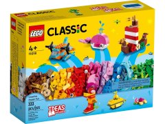 LEGO LEGO Classic 11018 Kreativne morsko igranje - gradbene kocke, primerne za otroke od 4. leta dalje, večbarvne