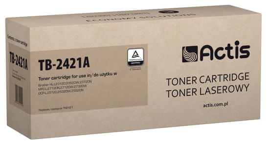 PartyDeco actis tb-2421a toner (nadomestni brat tn-2421; standardni; 3000 strani; črn)