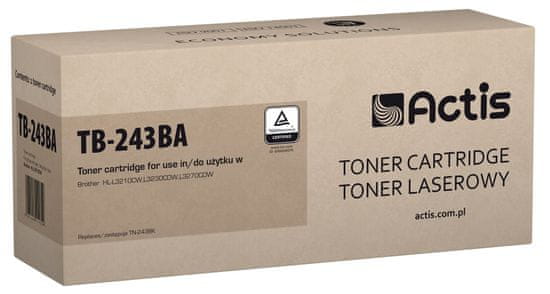 PartyDeco actis tb-243ba toner (nadomestni toner brother tn-243bk; standardni; 1000 strani; črn)