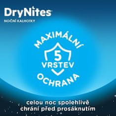 Huggies HUGGIES DryNites plenične hlače za enkratno uporabo za deklice od 4 do 7 let (17-30 kg) 10 kosov