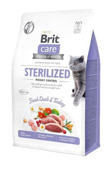 Brit BRIT Care Grain-Free Sterilized Weight Control - suha hrana za mačke - 2 kg