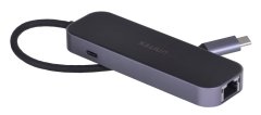 Unitek UNITEK USB-C HUB 3.1 z RJ-45, 3xUSB-A, HDMI 4K, PD100W - Hitro polnjenje in visoka hitrost prenosa podatkov