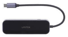 Unitek UNITEK USB-C HUB 3.1 z RJ-45, 3xUSB-A, HDMI 4K, PD100W - Hitro polnjenje in visoka hitrost prenosa podatkov