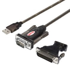 Unitek Unitek y-105a serijski kabel črne barve 1,5 m usb tip-a db-9