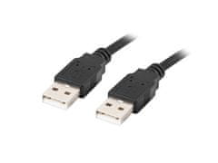 Lanberg lanberg ca-usba-20cu-0010-bk usb kabel 1m 2.0 usb a črn