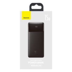 BASEUS Bipow Powerbank z digitalnim zaslonom, 30000 mAh, 15W, bel (PPBD050201)