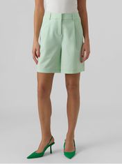 Vero Moda Ženske kratke hlače VMZELDA Loose Fit 10259210 Mist Green (Velikost 34)