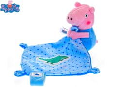 Doudou Peppa Pig Tom plišast 11 cm modra