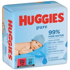 3x HUGGIES Pure Triplo mokri robčki 56x3 kosov