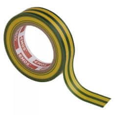 Izolacijski trak, 15 mm x 10 m, zeleno-rumen