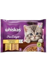 Whiskas Kapsule . Pure Delight Junior perutnina v želeju 4x85g