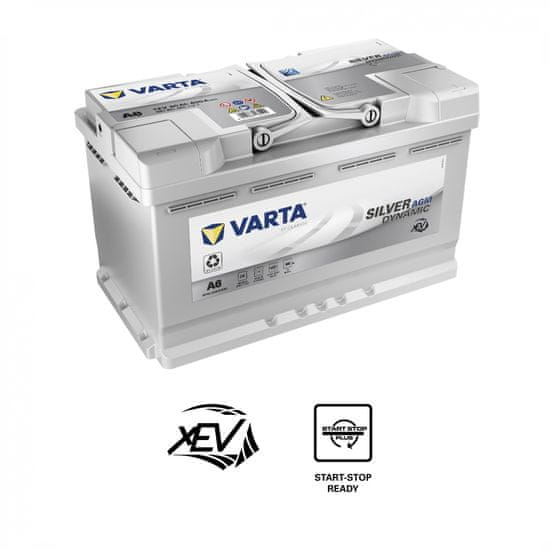 Varta A6 akumulator, 80 Ah, D+, 800 A(EN), 315 x 175 x 195 mm