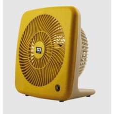 SHE 2v1 talni ali namizni ventilator, 30 W, rumen