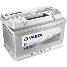 Varta E38 akumulator, 74 Ah, D+, 750 A(EN), 278 x 175 x 175 mm