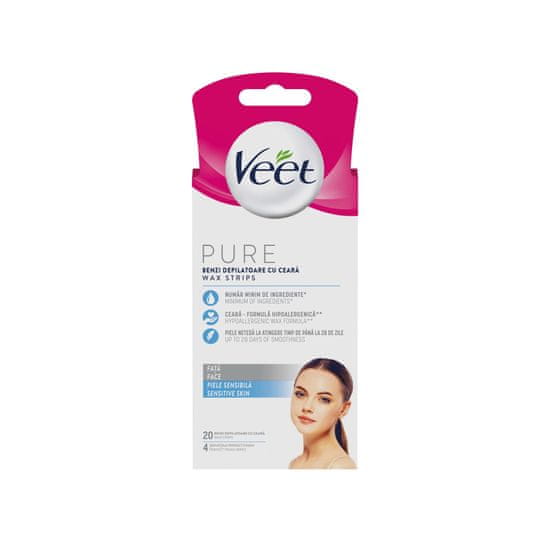 Veet Pure depilacijski listi, Face, 20/1