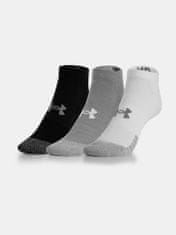 Under Armour Nogavice UA Heatgear 3pk No Show Yth-GRY M