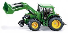 SIKU Farmer - Traktor John Deere s čelnim nakladalnikom, merilo 1:32