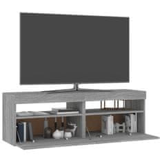 Vidaxl TV omarica 2 kosa z LED lučkami siva sonoma 60x35x40 cm