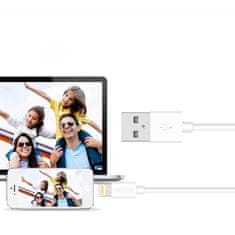 Choetech Kabel USB-A - Lightning MFI 1,8 m certificiran bele barve