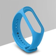 Kitajc pašček za zapestnico Mi Band 3 in 4 silikonski modra blue