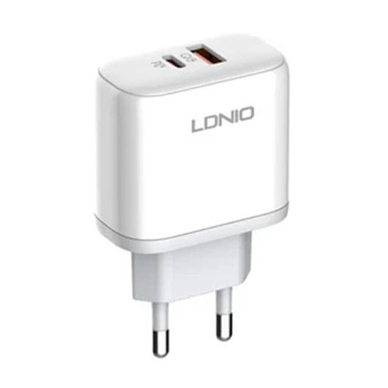 LDNIO omrežni polnilec a2526c usb, usb-c 45w + kabel usb-c