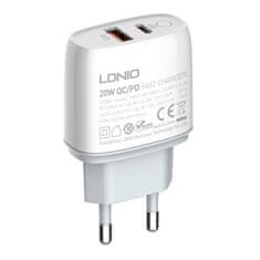 LDNIO omrežni polnilec a2424c usb, usb-c 20w + kabel microusb