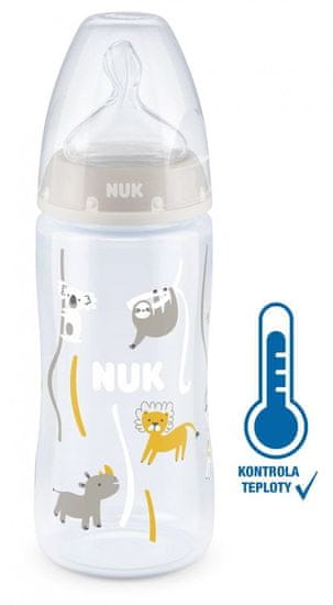 Nuk FC+ steklenička z uravnavanjem temperature 300 ml - bež