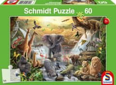 Schmidt Puzzle Živali v Afriki 60 kosov