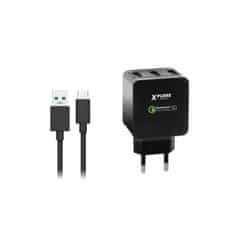 Xplore Napajalnik quickcharge 3,6a (3 vhodi) type-c XP287