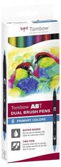 Tombow ABT Dual Pen Brush Set obojestranskih markerjev s čopičem - Osnovne barve 6 kosov