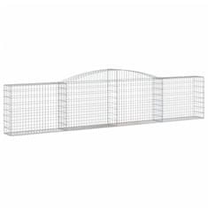 Vidaxl Obokane gabion košare 3 kosi 400x30x80/100 cm pocinkano železo