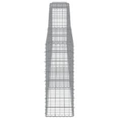 Vidaxl Obokane gabion košare 25 kosov 400x30x80/100 cm cinkano železo