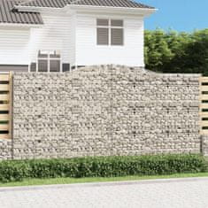 shumee Obokane gabion košare 5 kosa 400x30x200/220 cm pocinkano železo