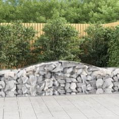 Vidaxl Obokane gabion košare 25 kosa 400x50x60/80 cm pocinkano železo