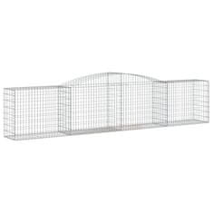 Vidaxl Obokane gabion košare 25 kosov 400x50x80/100 cm cinkano železo