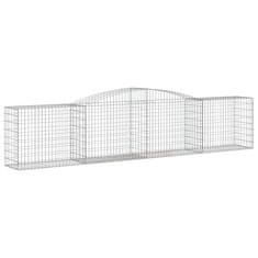 Vidaxl Obokane gabion košare 15 kosov 400x50x80/100 cm cinkano železo