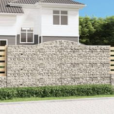 Vidaxl Obokane gabion košare 5 kosov 400x50x180/200cm pocinkano železo