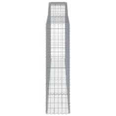 Vidaxl Obokane gabion košare 9 kosov 400x50x180/200cm pocinkano železo