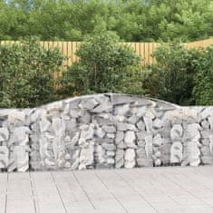 Vidaxl Obokane gabion košare 5 kosov 400x30x80/100 cm cinkano železo