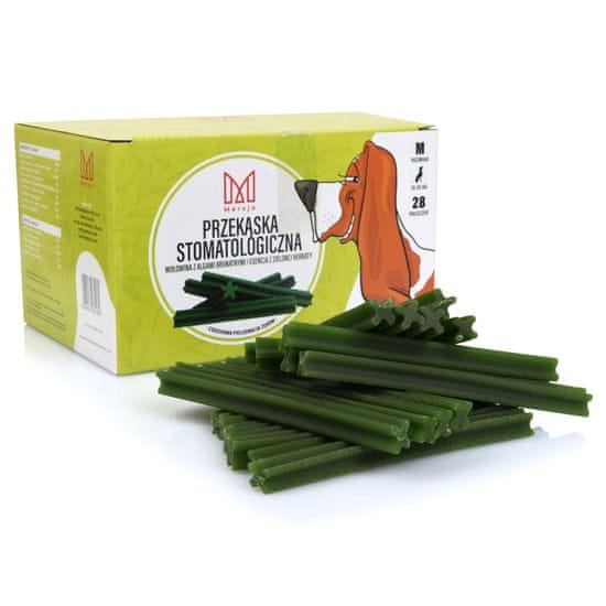 Mersjo Dentalni prigrizek za pse Dental Sticks M (10-25kg) 28 kosov.