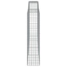 Vidaxl Obokane gabion košare 5 kosa 400x50x200/220 cm pocinkano železo