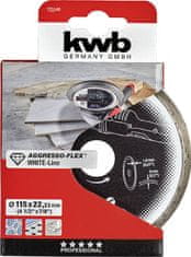 KWB diamantna rezalna plošča, 115 mm, White-Line (49725140)