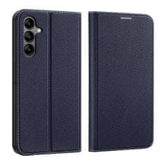 slomart dux ducis skin x2 case samsung galaxy a34 5g flip cover wallet stand blue