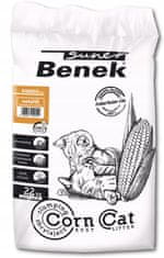 Super Benek SUPER BENEK Klasični mačji toaletni pesek iz koruze, 35 l - naraven, vpijajoč, brez vonjav, zmočljiv, 22 kg