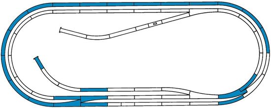 ROCO Line Track Set D s podstavkom - 42012