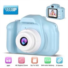 Cool Mango Otroška digitalna videokamera, mala igralna kamera, 1080p, modra