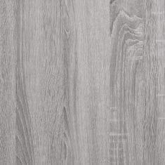 Vidaxl Pisalna miza siva sonoma 100x50x90 cm inženirski les in železo